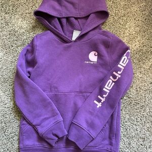 Carhartt Purple Hooded Sweatshirt Classic Pullover Design